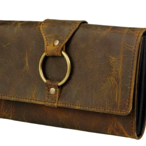 New Myra Bag Just4Me Rustic Leather Wallet - Picture 1 of 5